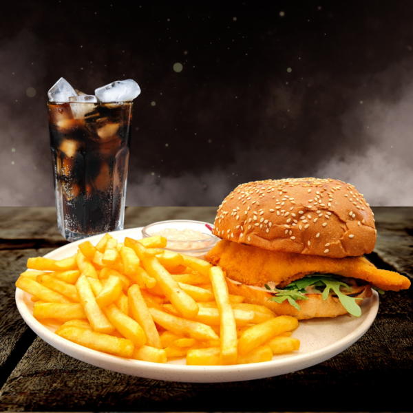 Meniu Sandwich Cu Șnițel de Pui 490 g